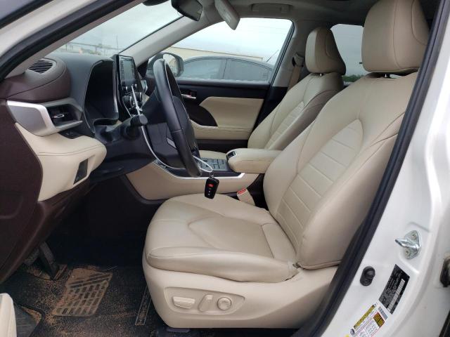 5TDGZRBHXMS117468 - 2021 TOYOTA HIGHLANDER XLE WHITE photo 7