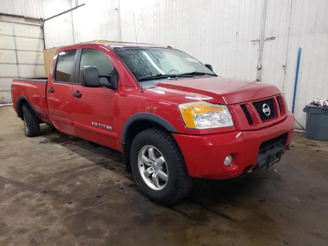 1N6BA07F88N334806 - 2008 NISSAN TITAN XE RED photo 4