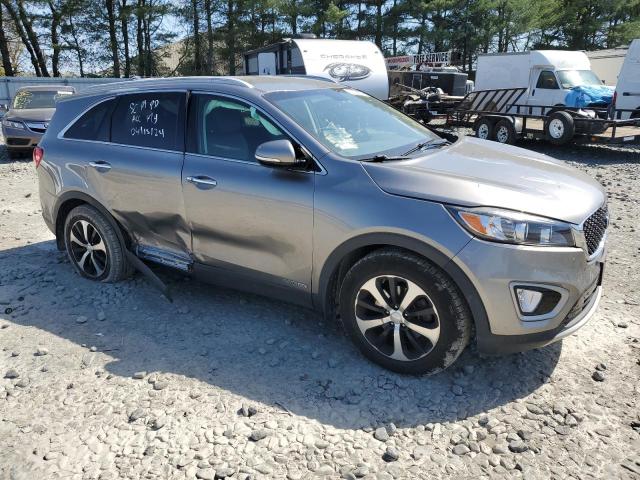 5XYPHDA52HG317972 - 2017 KIA SORENTO EX GRAY photo 4