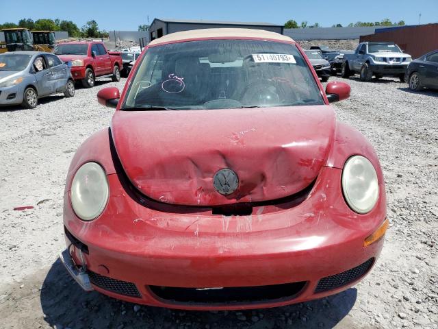 3VWPF31YX6M318195 - 2006 VOLKSWAGEN NEW BEETLE CONVERTIBLE RED photo 5