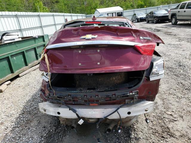 2G1145S34H9123694 - 2017 CHEVROLET IMPALA PREMIER MAROON photo 6