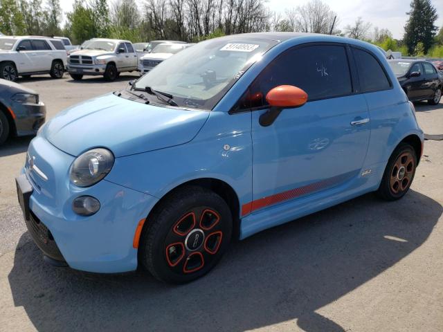 3C3CFFGE0FT549696 - 2015 FIAT 500 ELECTRIC BLUE photo 1