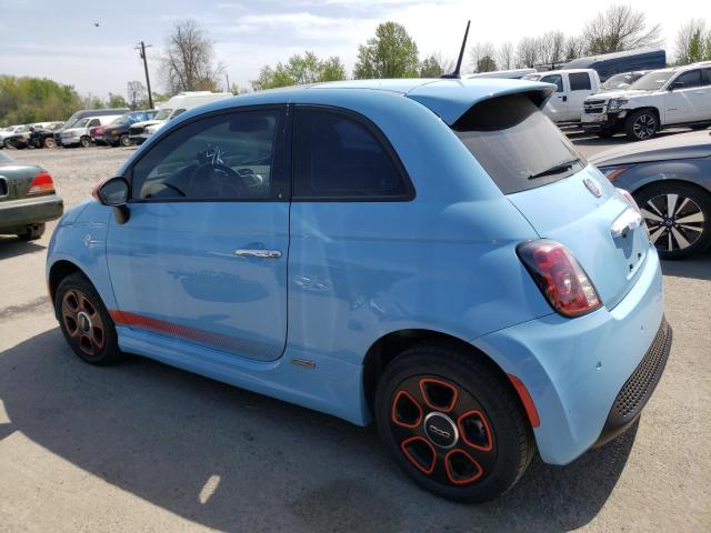 3C3CFFGE0FT549696 - 2015 FIAT 500 ELECTRIC BLUE photo 2