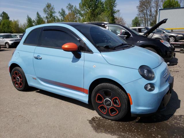 3C3CFFGE0FT549696 - 2015 FIAT 500 ELECTRIC BLUE photo 4