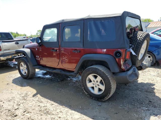 1J4GA391X7L174752 - 2007 JEEP WRANGLER X BURGUNDY photo 2