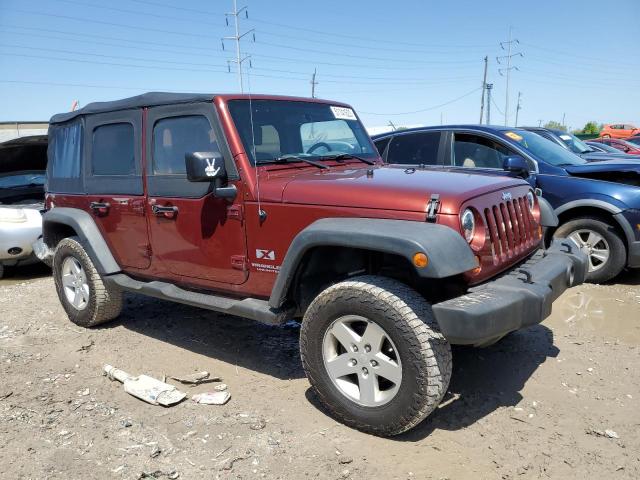 1J4GA391X7L174752 - 2007 JEEP WRANGLER X BURGUNDY photo 4