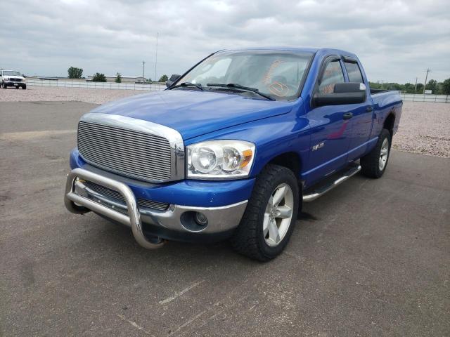 1D7HU18N78J148624 - 2008 DODGE RAM 1500 ST BLUE photo 2