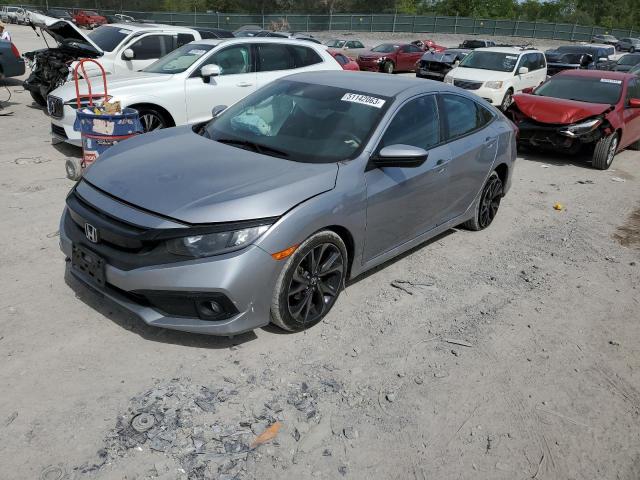 2HGFC2F81KH584693 - 2019 HONDA CIVIC SPORT GRAY photo 1