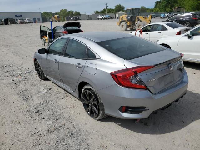 2HGFC2F81KH584693 - 2019 HONDA CIVIC SPORT GRAY photo 2