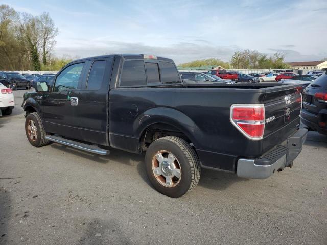 1FTEX1CM2BKD25570 - 2011 FORD F150 SUPER CAB BLACK photo 2