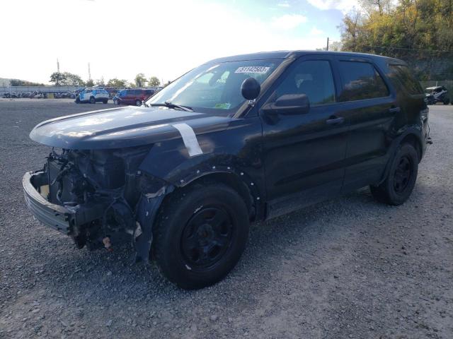 1FM5K8AR6HGB93720 - 2017 FORD EXPLORER POLICE INTERCEPTOR შავი ფოტო 1