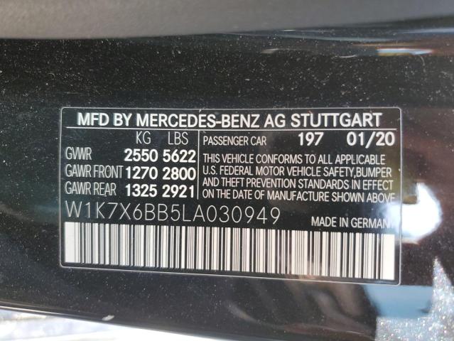 W1K7X6BB5LA030949 - 2020 MERCEDES-BENZ AMG GT 53 BLACK photo 12
