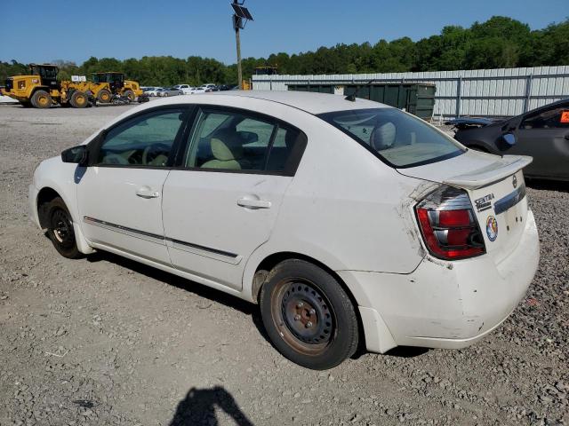 3N1AB6AP9CL683873 - 2012 NISSAN SENTRA 2.0 WHITE photo 2