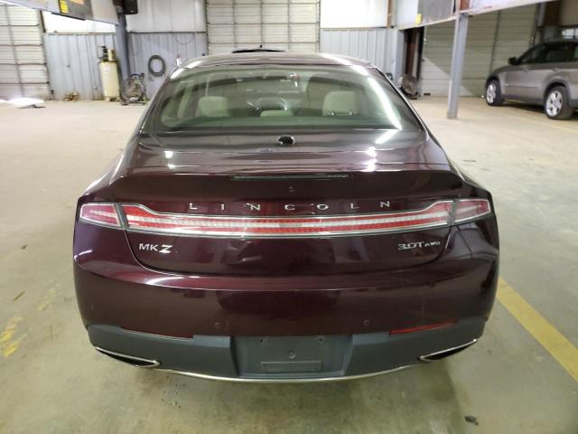 3LN6L5FCXJR604927 - 2018 LINCOLN MKZ RESERVE ბურგუნდია ფოტო 6