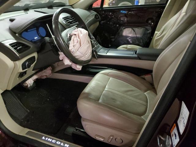 3LN6L5FCXJR604927 - 2018 LINCOLN MKZ RESERVE ბურგუნდია ფოტო 7