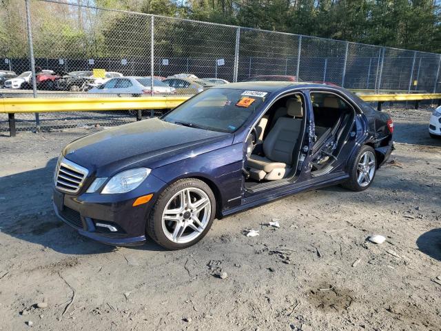 WDDHF8HB1BA383312 - 2011 MERCEDES-BENZ E 350 4MATIC BLUE photo 1