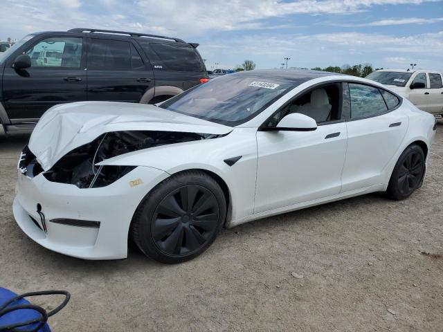 5YJSA1E59NF477471 - 2022 TESLA MODEL S WHITE photo 1