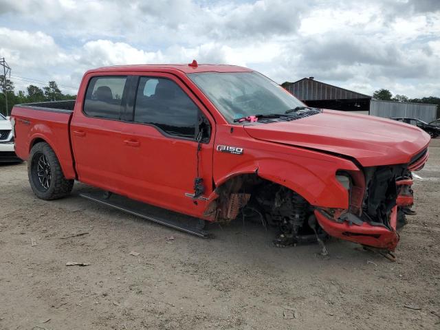 1FTFW1E11JFD66869 - 2018 FORD F150 SUPERCREW RED photo 4