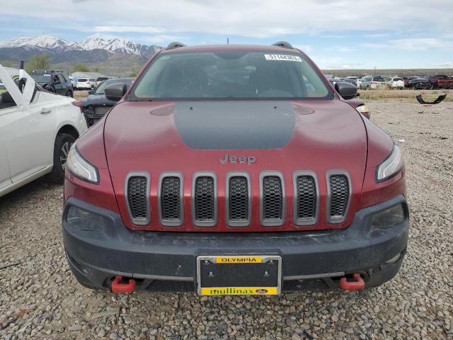 1C4PJMBB0GW326471 - 2016 JEEP CHEROKEE TRAILHAWK MAROON photo 5