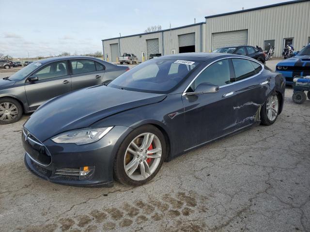 5YJSA1E48FF112868 - 2015 TESLA MODEL S Մոխրագույն լուսանկար 1