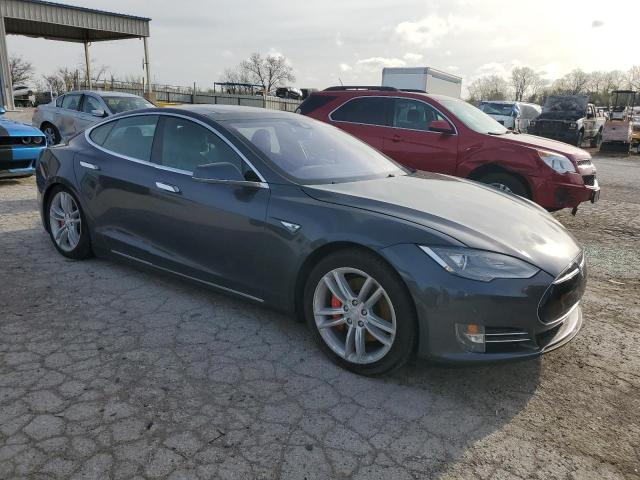 5YJSA1E48FF112868 - 2015 TESLA MODEL S Մոխրագույն լուսանկար 4