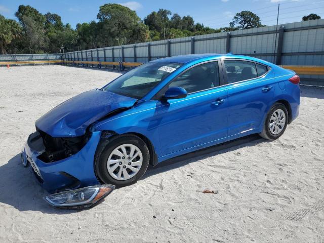 KMHD74LF8HU059110 - 2017 HYUNDAI ELANTRA SE BLUE photo 1