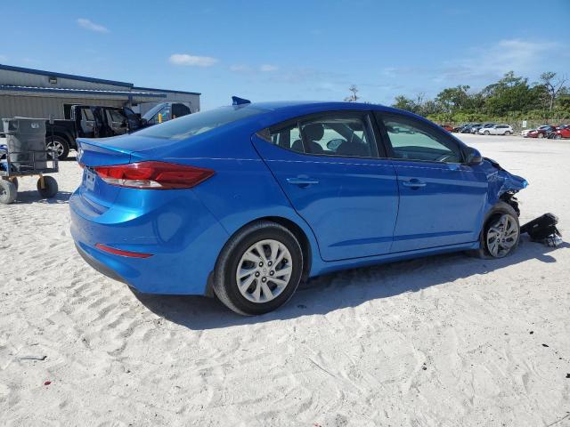 KMHD74LF8HU059110 - 2017 HYUNDAI ELANTRA SE BLUE photo 3