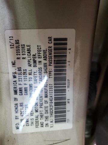 1HGCR2F84EA103307 - 2014 HONDA ACCORD EXL TAN photo 14