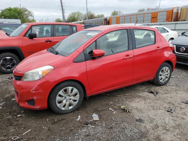 JTDKTUD38DD567924 - 2013 TOYOTA YARIS RED photo 1