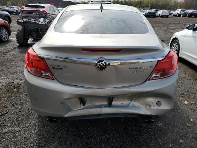 W04GW5EV3B1129565 - 2011 BUICK REGAL CXL SILVER photo 6