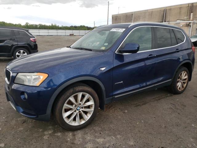 5UXWX9C56D0A08757 - 2013 BMW X3 XDRIVE28I BLUE photo 1