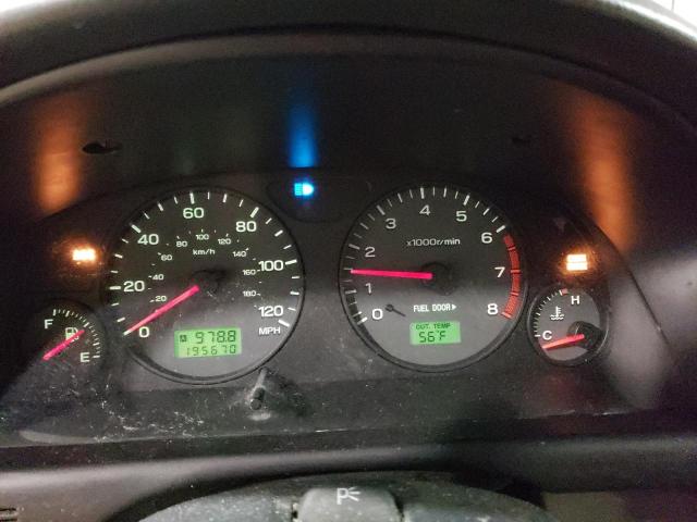 JF1SF65681H725555 - 2001 SUBARU FORESTER S SILVER photo 9