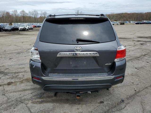 5TDDK3EH0BS050277 - 2011 TOYOTA HIGHLANDER LIMITED CHARCOAL photo 6