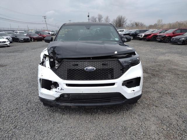 1FM5K8AB1NGB45749 - 2022 FORD EXPLORER POLICE INTERCEPTOR თეთრი ფოტო 5