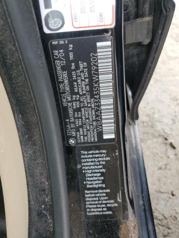 WBAAZ33435KW79202 - 2005 BMW 325 IS SULEV BLACK photo 13