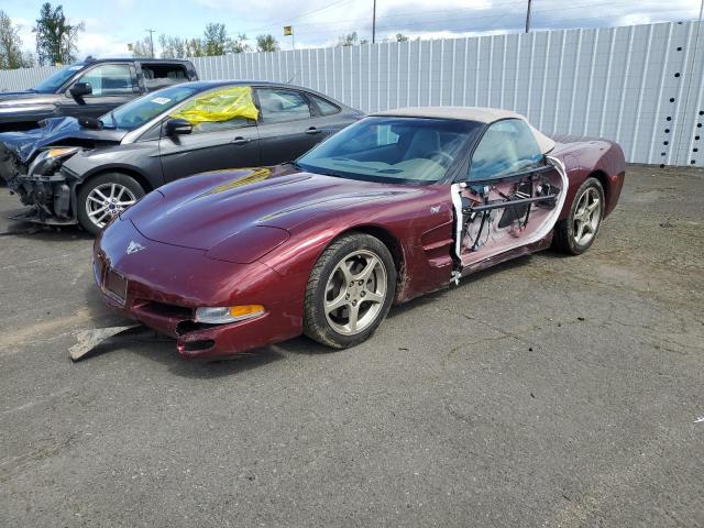 1G1YY32G235129736 - 2003 CHEVROLET CORVETTE MAROON photo 1