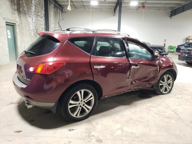 JN8AZ1MW7AW100579 - 2010 NISSAN MURANO S MAROON photo 3