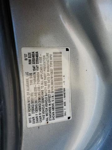 5FNRL388X7B113637 - 2007 HONDA ODYSSEY TOURING SILVER photo 13