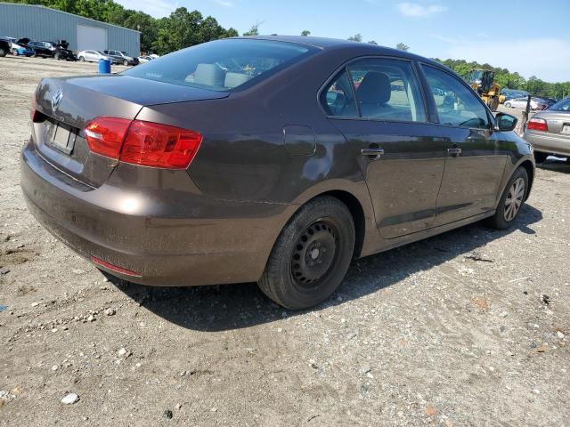 3VW1K7AJ4EM392884 - 2014 VOLKSWAGEN JETTA BASE BROWN photo 3