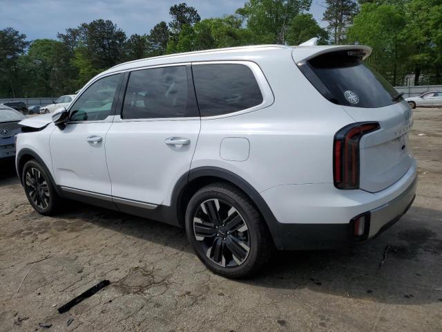 5XYP5DGC0PG376127 - 2023 KIA TELLURIDE SX WHITE photo 2