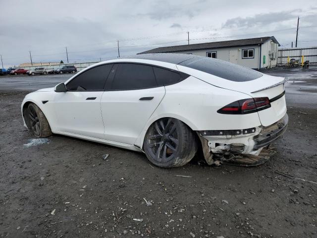 5YJSA1E62NF490541 - 2022 TESLA MODEL S WHITE photo 2