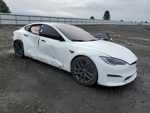 5YJSA1E62NF490541 - 2022 TESLA MODEL S WHITE photo 4