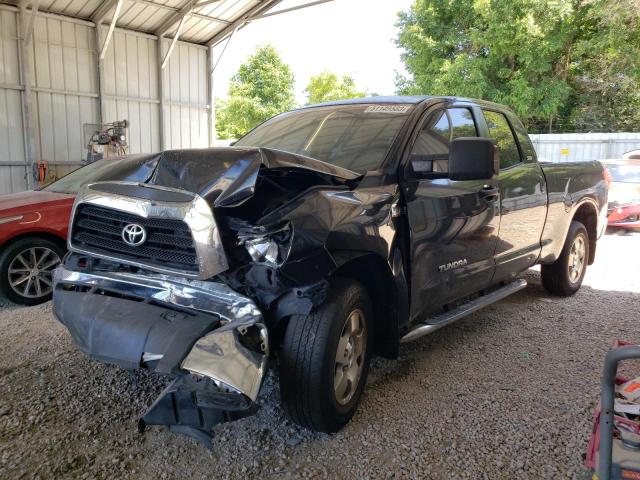 5TFRV54107X004365 - 2007 TOYOTA TUNDRA DOUBLE CAB SR5 BLACK photo 1