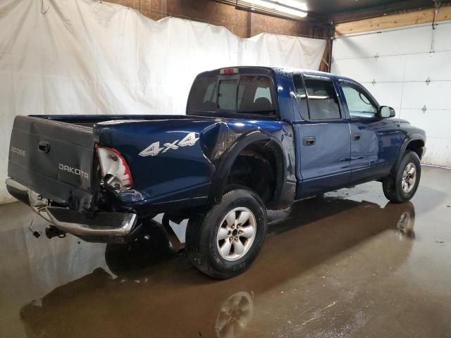 1D7HG38X23S359107 - 2003 DODGE DAKOTA QUAD SPORT BLUE photo 3