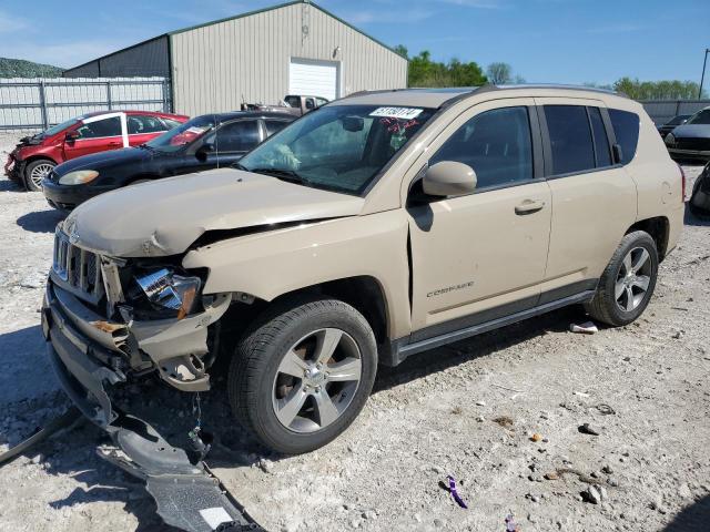 1C4NJDEB4GD809489 - 2016 JEEP COMPASS LATITUDE TAN photo 1