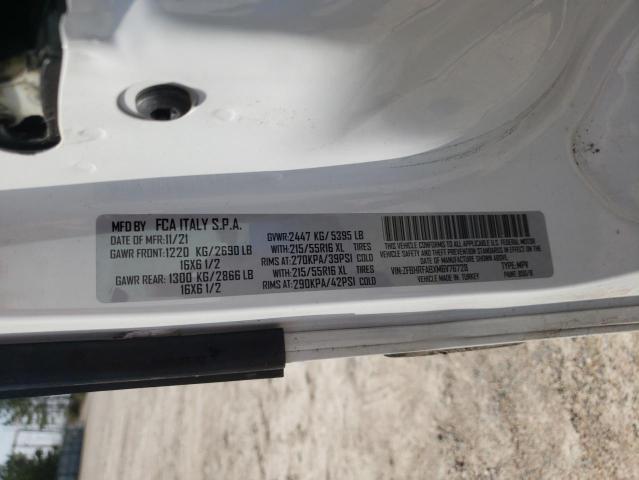 ZFBHRFABXM6V76728 - 2021 RAM PROMASTER WHITE photo 13