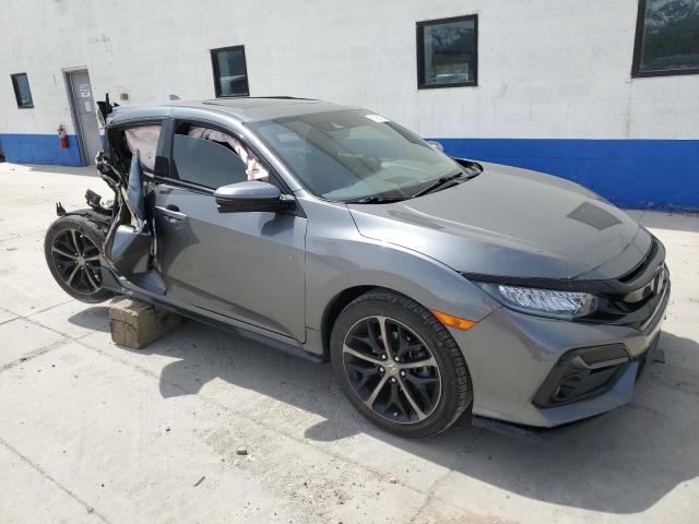 SHHFK7H97LU220966 - 2020 HONDA CIVIC SPORT TOURING GRAY photo 4