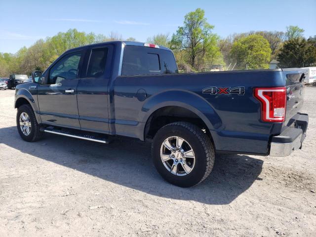 1FTFX1EF0HFA42623 - 2017 FORD F150 SUPER CAB BLUE photo 2