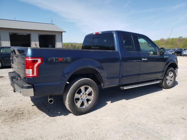 1FTFX1EF0HFA42623 - 2017 FORD F150 SUPER CAB BLUE photo 3