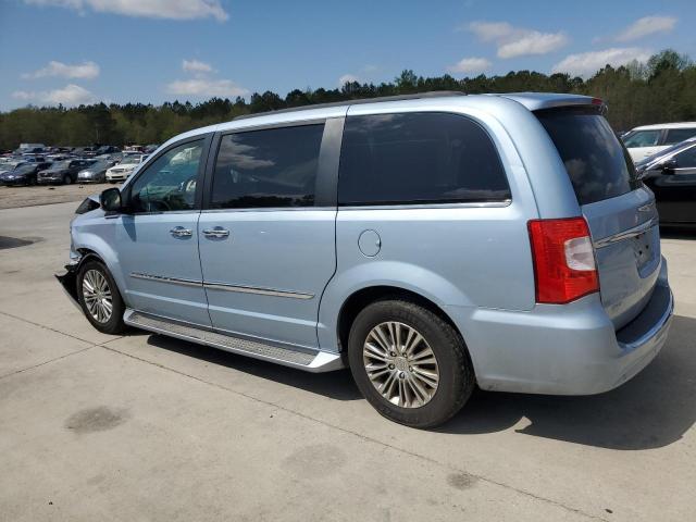 2C4RC1CG2DR533945 - 2013 CHRYSLER TOWN & COU TOURING L BLUE photo 2